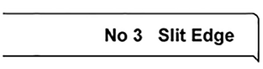 No 3 Slit Edging for Stainless Steel Edging